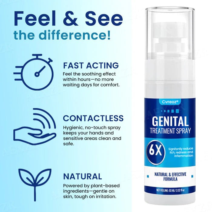 The FDA-Approved Solution🔥Cvreoz® Genital Treatment Spray - Already Helped 120,000+ Users Reclaim Their Comfort✅